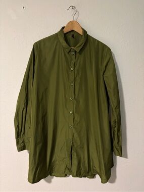 Katharina Hovman Long Sleeve Shirt Dress Size 10